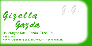 gizella gazda business card